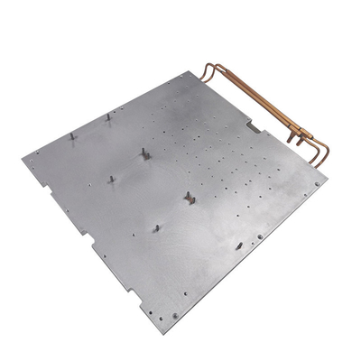 Copper Water Tube Laser Equipment Cold Plate , CNC Machined Chill Plate