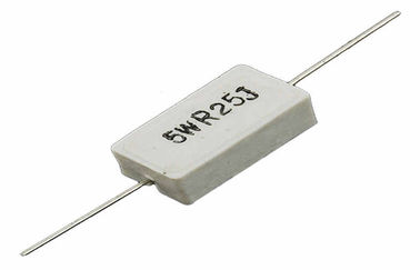 25 Ohm 5 Watt Wirewound Ceramic Power Resistors 5W Lot of 2 